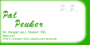 pal peuker business card